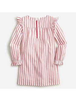 Girls' long-sleeve printed nightgown