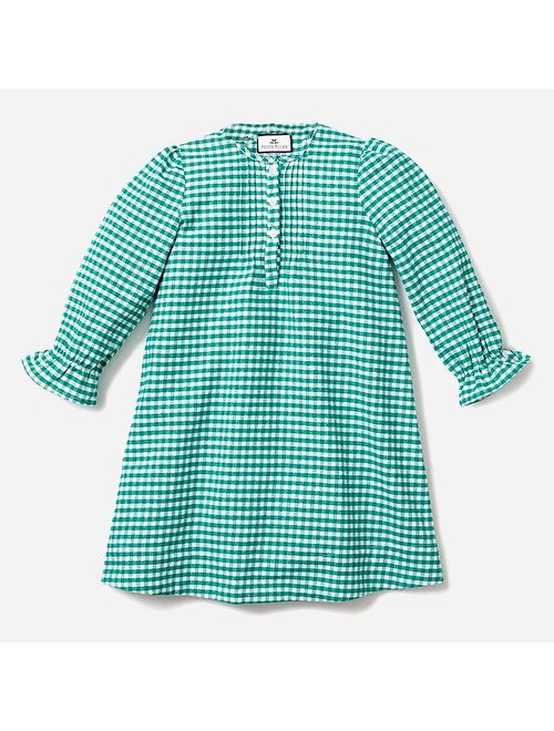 J.Crew Petite Plume girls' flannel Beatrice nightgown in gingham