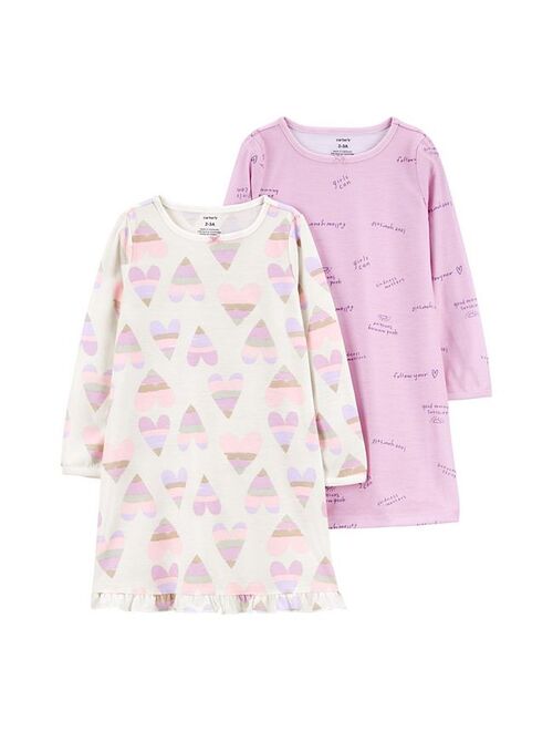 Toddler Girl Carter's 2-Pack Printed Nightgowns