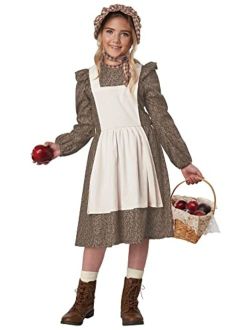 Frontier Settler Girl Child Costume (Brown)
