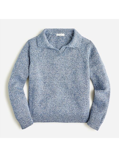 J.Crew Kids' collared sweater in marled cotton