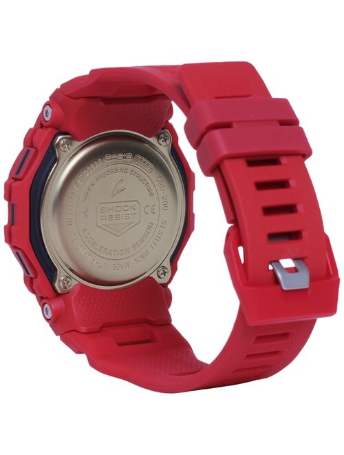 Casio G-SHOCK Men's Digital Red Resin Strap Watch 46mm