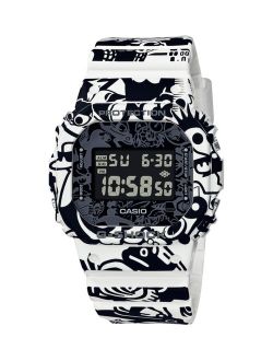G-SHOCK Men's Black and White Resin Strap Watch 42.8mm, DW5600GU-7