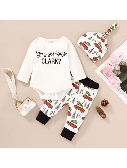 Younger Tree Newborn Baby family outfits Romper Tops +christmas tree Pants Outfit 3Pcs Set