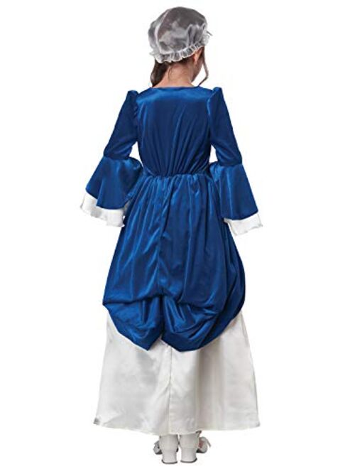 California Costumes Colonial Era Dress/Martha Washington Child Costume