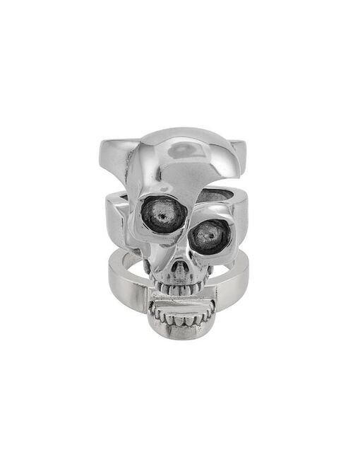 Alexander McQueen divided skull ring