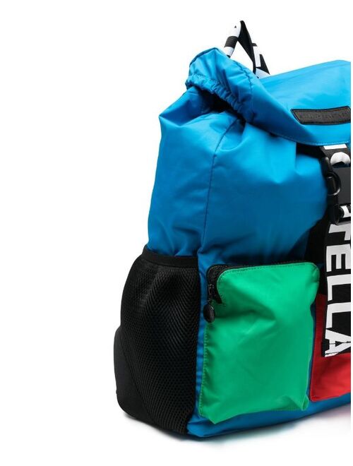 Stella McCartney Kids colour-block buckle-fastening backpack