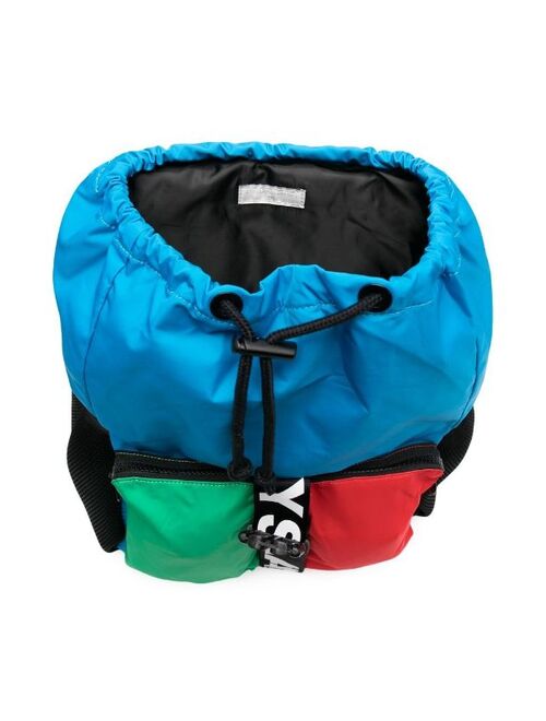 Stella McCartney Kids colour-block buckle-fastening backpack