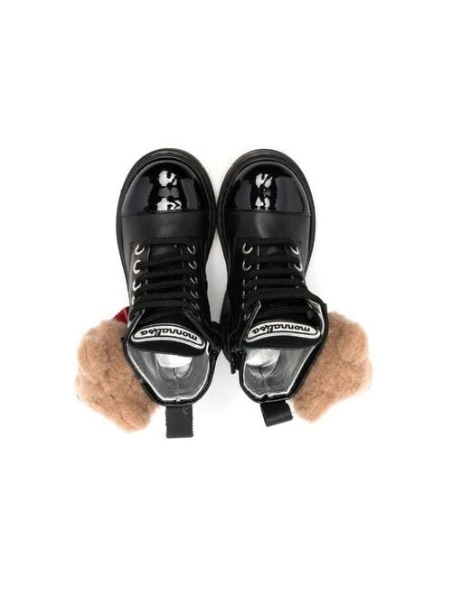 Monnalisa Teddy Bear-detail ankle boots