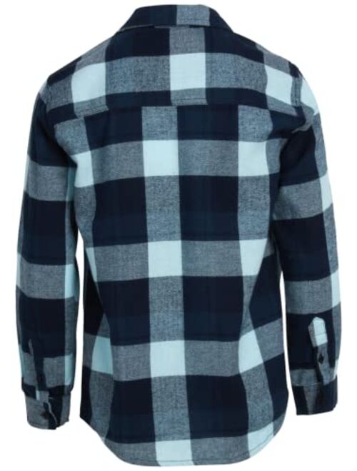 TONY HAWK Boys' Shirt - Long Sleeve Button Down Flannel Shirt (Size: 8-16)