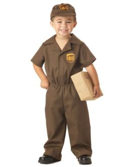 Little Boys' UPS Guy Costume Small (2-3)