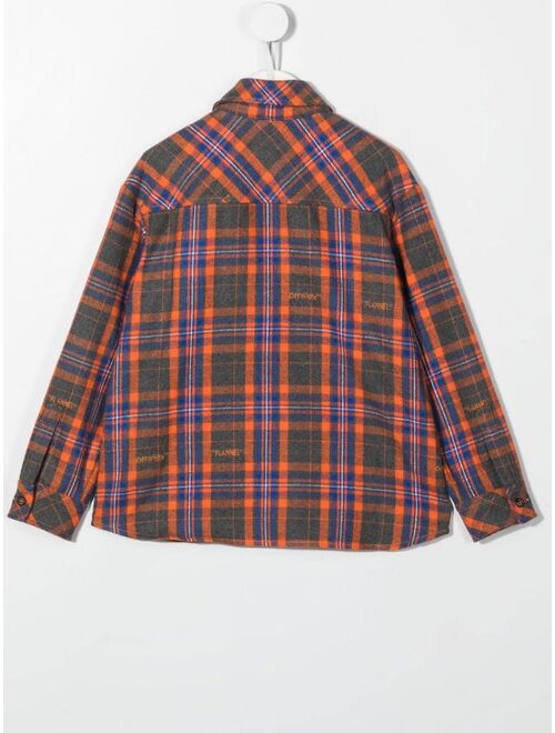 Off-White Kids check flannel shirt