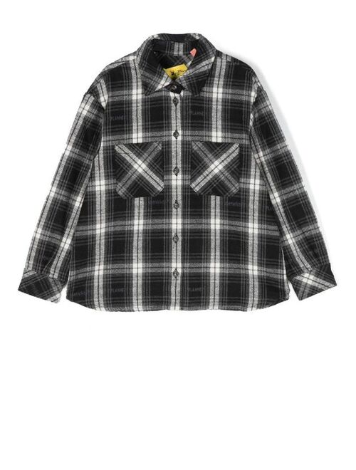 Off-White Kids check-pattern flannel shirt