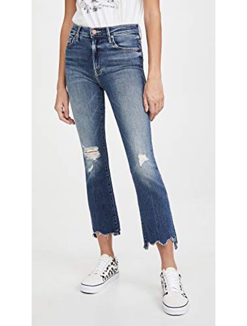 MOTHER Women's The Insider Crop Step Chew Jeans