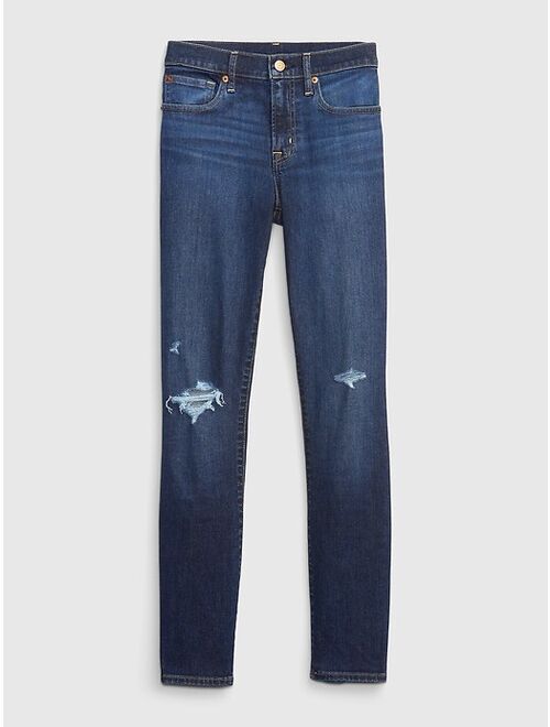 Gap Mid Rise True Skinny Jeans with Washwell