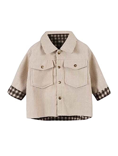 EnJoCho Toddler Baby Boys Winter Elegant Notched Collar Coat Double Breasted Trench Coat Warm Wool Pea Coat Jacket for Kids (Gray-02#, 4-5 Years)
