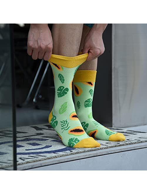 dizzyalpaca Cyberman Funny Socks Men's Fun Dress Socks Novelty Fashion Patterned Socks for Women&Men 5-Pair Colored Socks(Size:7-13)
