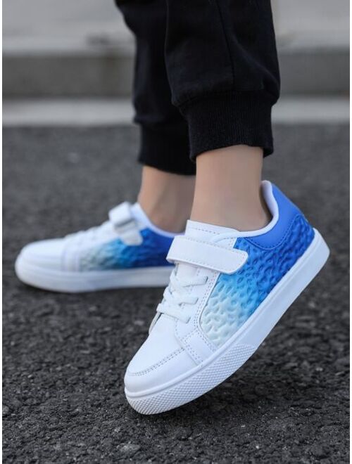 Shein Boys Ombre Hook-and-loop Fastener Skate Shoes