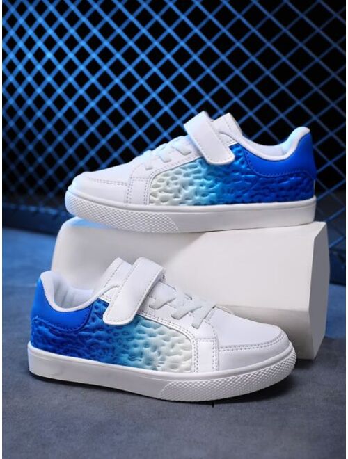 Shein Boys Ombre Hook-and-loop Fastener Skate Shoes