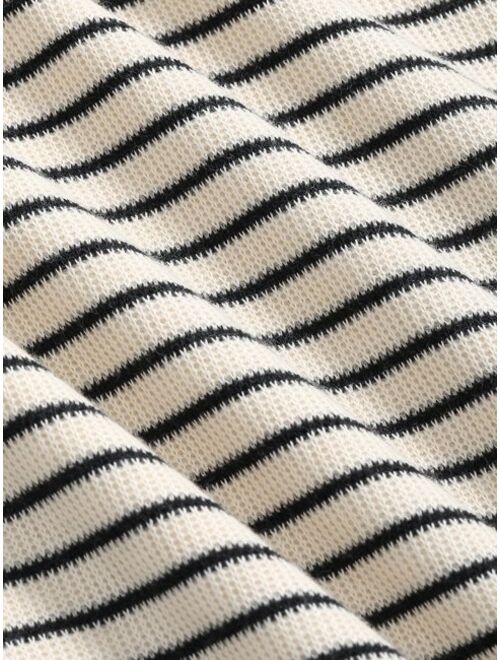 DAZY Striped Print Drop Shoulder Tee