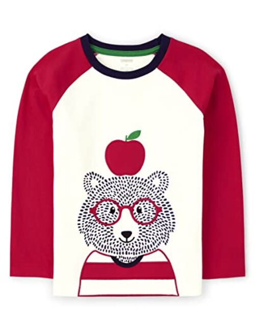 Gymboree Boys and Toddler Embroidered Graphic Long Sleeve T-Shirts