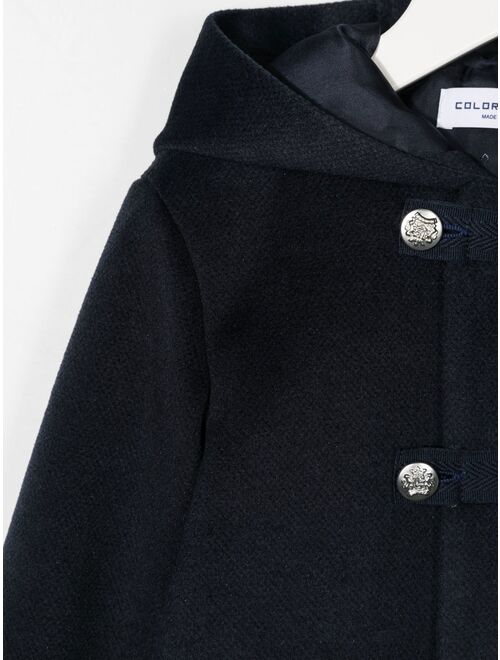 Colorichiari embossed-button double-breasted coat