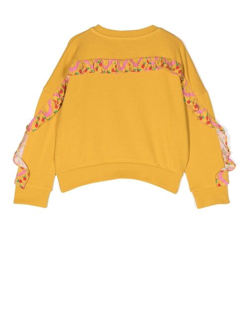 Stella McCartney Kids frill-detail long-sleeve sweatshirt