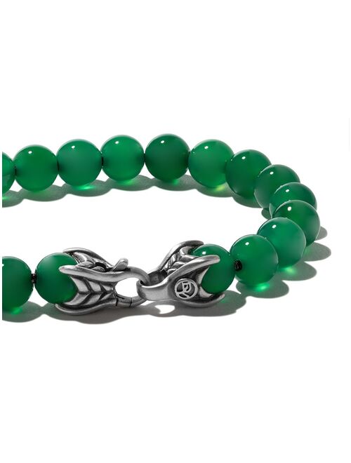 David Yurman Spiritual Beads green onyx bracelet