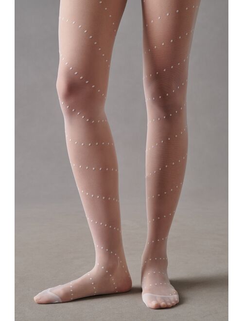 By Anthropologie Swiss Dot Tights