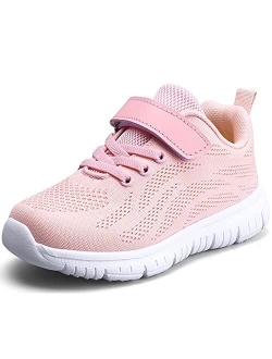 Trasime Little Kids/Big Kids Boys Girls Sneakers Fashion Lightweight Breathable Strap Athletic Tennis Sports Running Walking Shoes