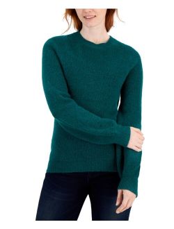 STYLE & CO Women's Puff-Sleeve Crewneck Sweater, Created for Macy's