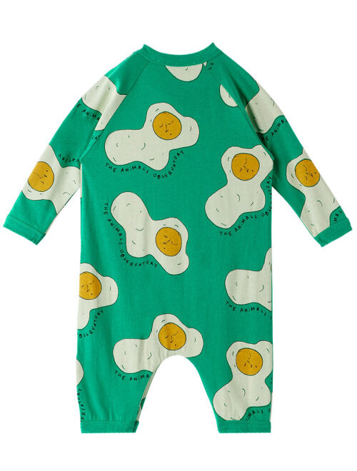 THE ANIMALS OBSERVATORY Baby Green Owl Jumpsuit