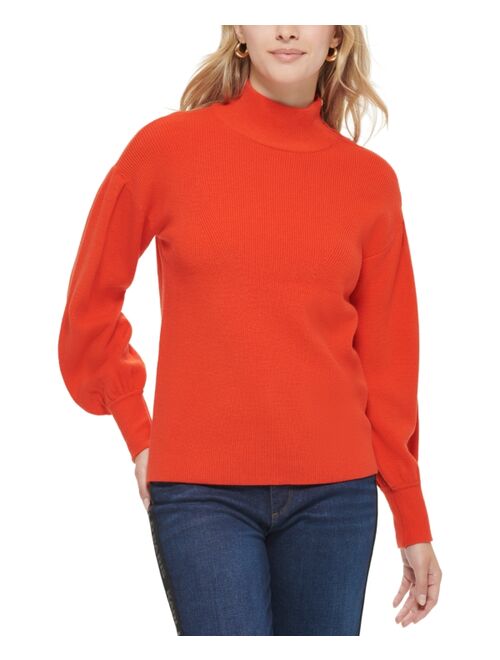 KARL LAGERFELD PARIS Shoulder Zip Sweater