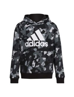 Little Boys Long Sleeves Core Camo Allover Print Hooded Pullover
