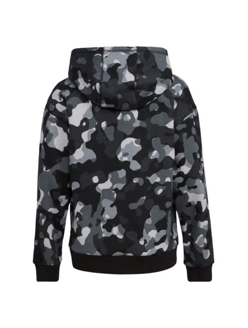 ADIDAS Little Boys Long Sleeves Core Camo Allover Print Hooded Pullover