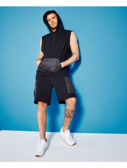 ROYALTY BY MALUMA Men's Relaxed-Fit Mixed-Media Sleeveless Hoodie, Created for Macy's