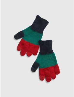 Kids Colorblock Tech Gloves