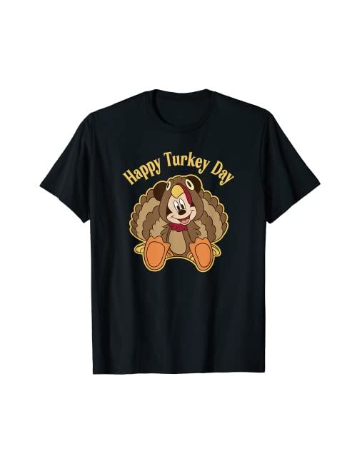 Disney Mickey And Friends Thanksgiving Mickey Turkey T-Shirt