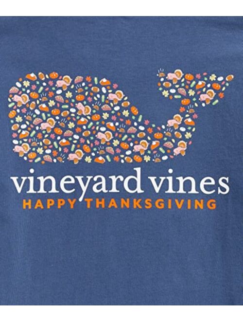 vineyard vines Boys' Long-Sleeve Thanksgiving Icons Pocket Tee