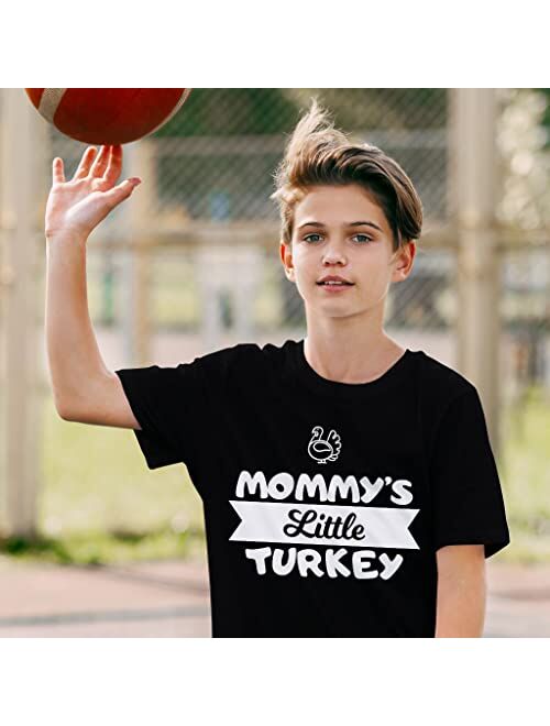 Generic Little Turkey Kids' T-Shirt - Thanksgiving T-Shirt - Cute Tee Shirt for Kids