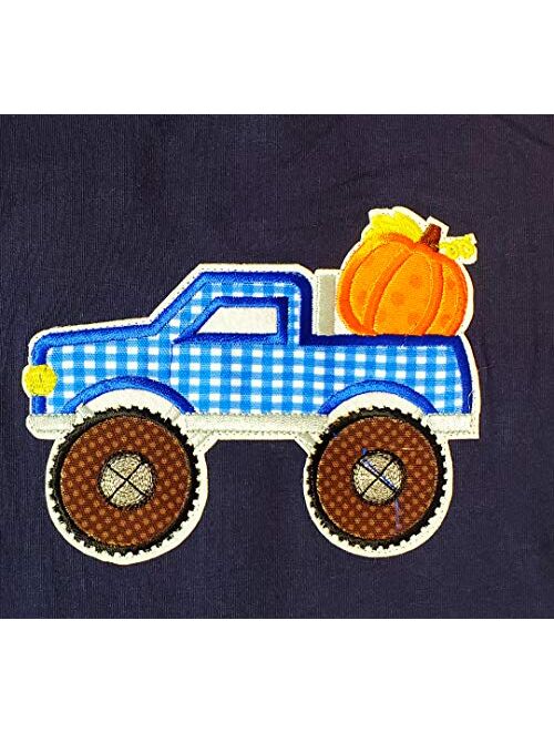 Angeline Boutique Baby Toddler Little Boys Girls Unisex Halloween Thanksgiving Raglan T-Shirt Fashion Tee Top