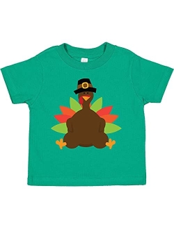 inktastic Thanksgiving Pilgrim Turkey Toddler T-Shirt