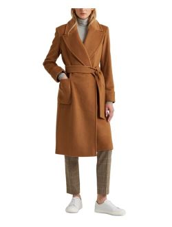 LAUREN RALPH LAUREN Women's Wool-Blend Wrap Coat