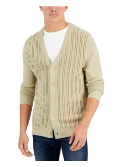 Men's Striped Cardigan, Created for Macy's