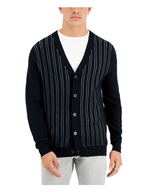Alfani Men's Striped Cardigan, Created for Macy's