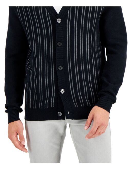 Alfani Men's Striped Cardigan, Created for Macy's