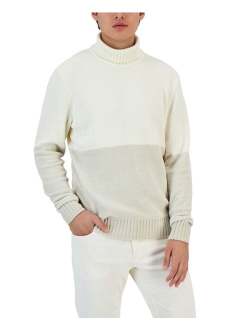 Men's Equator Colorblocked Turtleneck Sweater, Created for Macy's