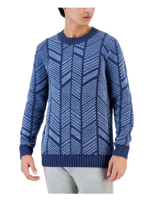 Alfani Men's Herringbone Sweater, Created for Macy's