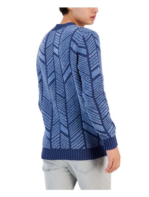Alfani Men's Herringbone Sweater, Created for Macy's