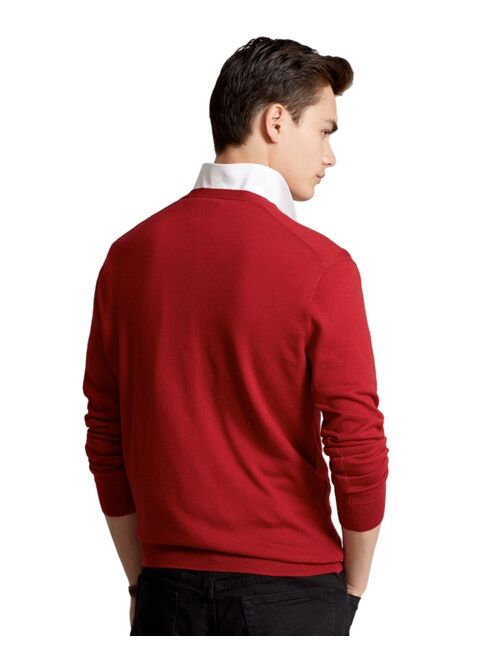 Polo Ralph Lauren Men's Washable Wool V-Neck Sweater